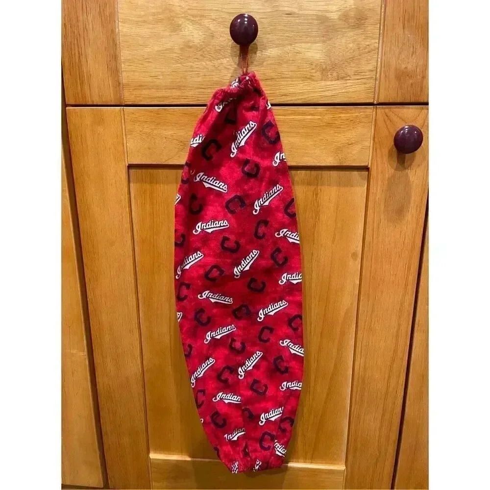 Handmade Plastic Bag Holder- Cleveland Indians